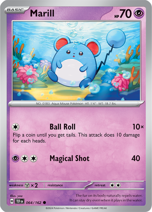 (064/162) Marill - Reverse Holo - Temporal Forces