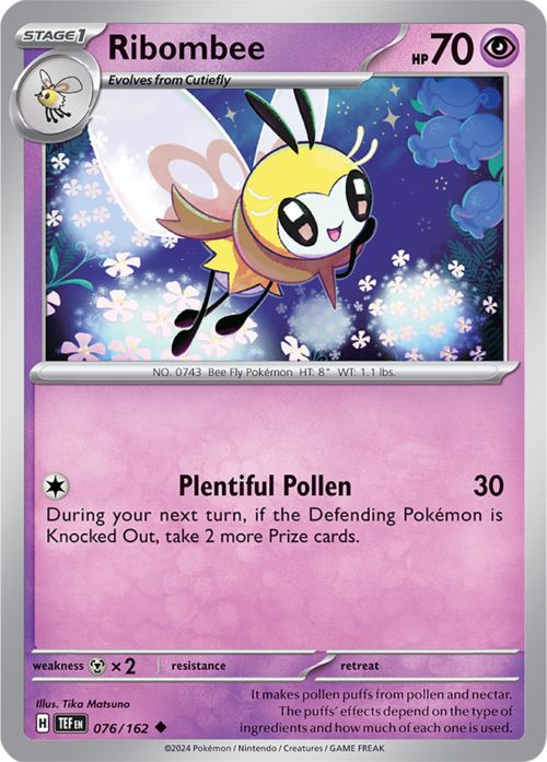 (076/162) Ribombee - Reverse Holo - Temporal Forces