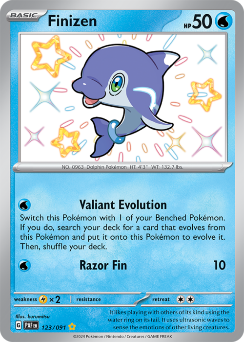 (123/091) Finizen - Shiny Rare - Paldean Fates