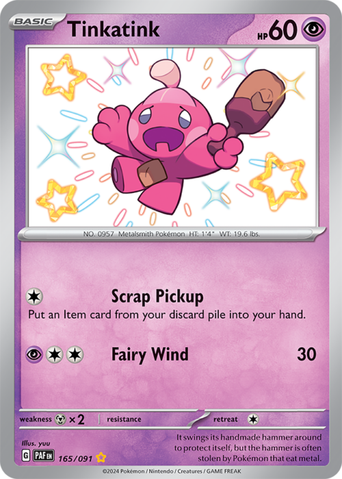 (165/091) Tinkatink - Shiny Rare - Paldean Fates