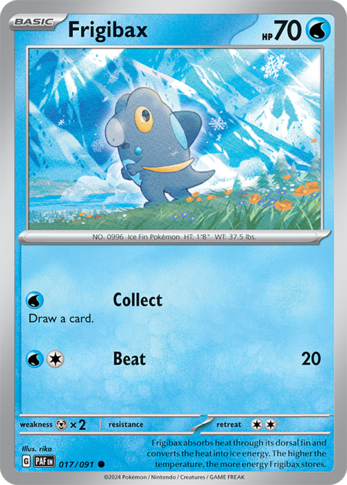 (017/091) Frigibax - Non-Holo Common - Paldean Fates