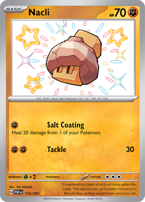 (176/091) Nacli - Shiny Rare - Paldean Fates