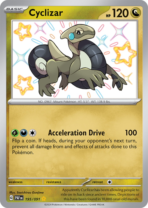 (195/091) Cyclizar - Shiny Rare - Paldean Fates