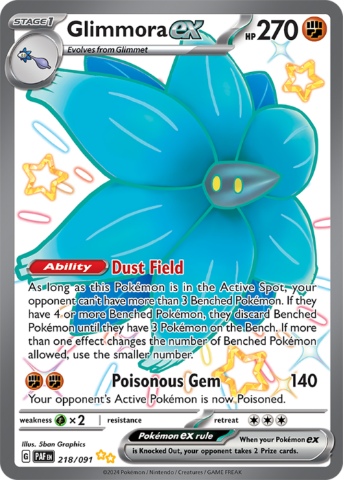 (218/091) Glimmora ex - Paldean Fates