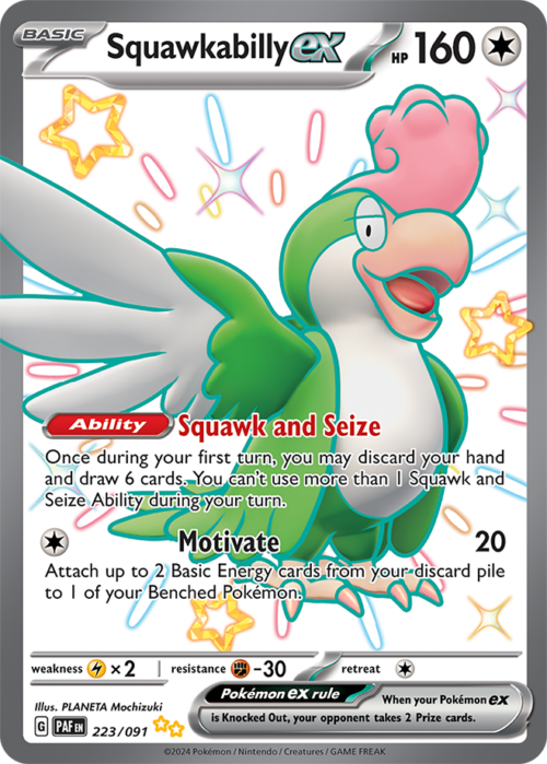 (223/091) Squawkabilly ex - Paldean Fates