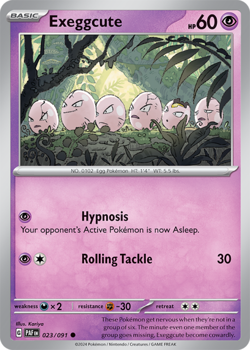 (023/091) Exeggcute - Non-Holo Common - Paldean Fates