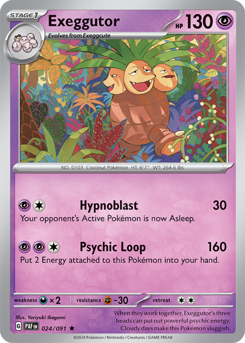 (024/091) Exeggutor - Holo - Paldean Fates