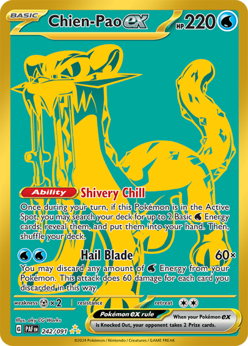 (242/091) Chien-Pao ex - Hyper Rare - Paldean Fates