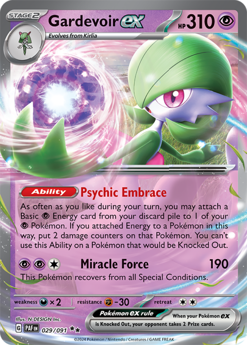 (029/091) Gardevoir ex - Paldean Fates