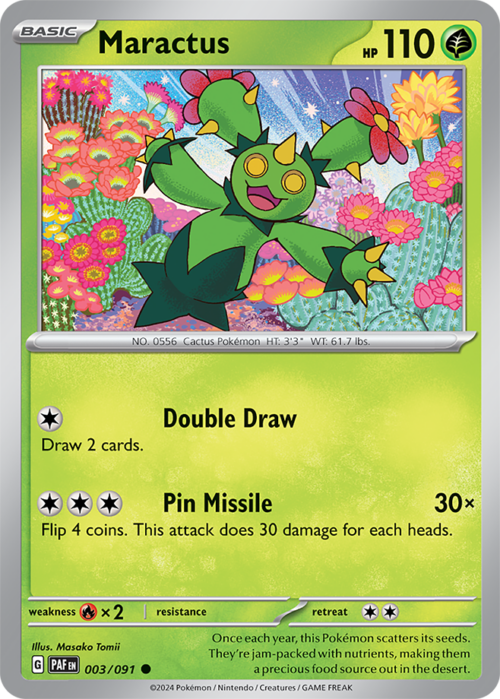 (003/091) Maractus - Non-Holo Common - Paldean Fates