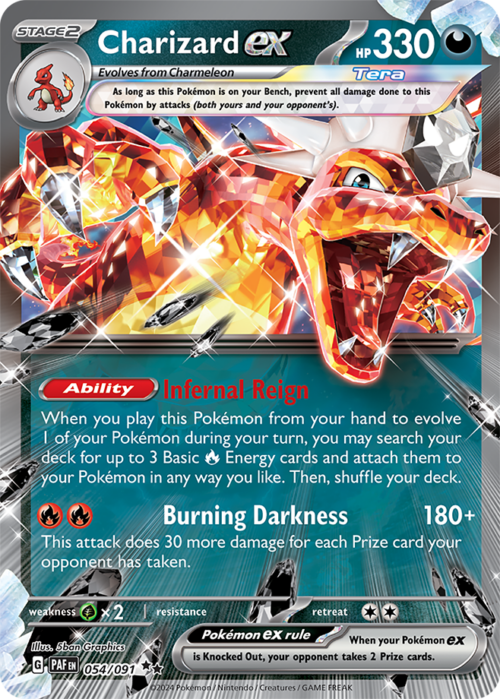 (054/091) Charizard ex - Paldean Fates