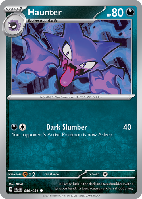 (056/091) Haunter - Non-Holo Common - Paldean Fates