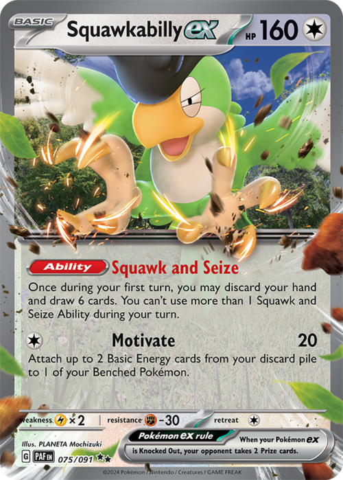 (075/091) Squawkabilly ex - Paldean Fates