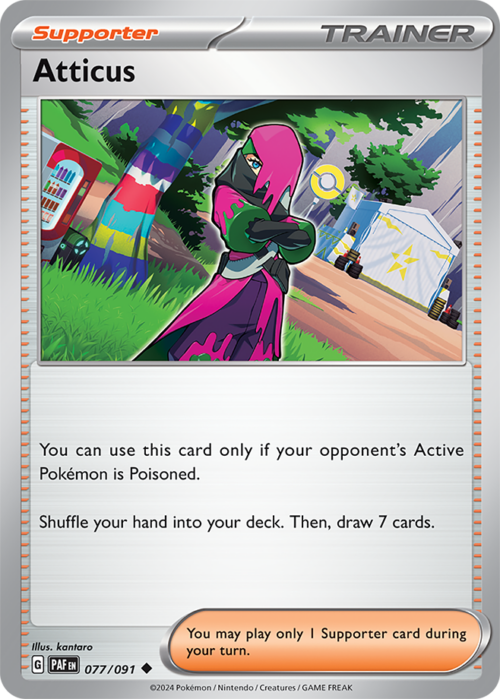 (077/091) Atticus - Non-Holo Uncommon - Paldean Fates