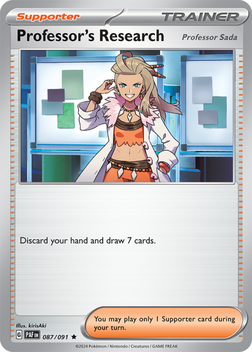 (087/091) Professor's Research - Holo - Paldean Fates