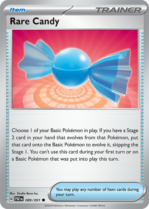 (089/091) Rare Candy - Non-Holo Common - Paldean Fates