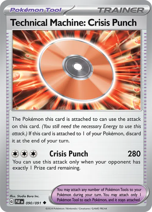 (090/091) Technical Machine: Crisis Punch - Non-Holo Uncommon - Paldean Fates