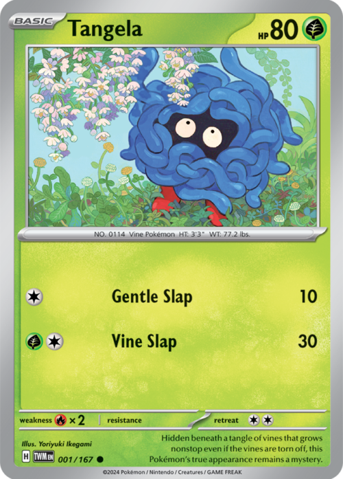 (001/167) Tangela - Reverse Holo - Twilight Masquerade