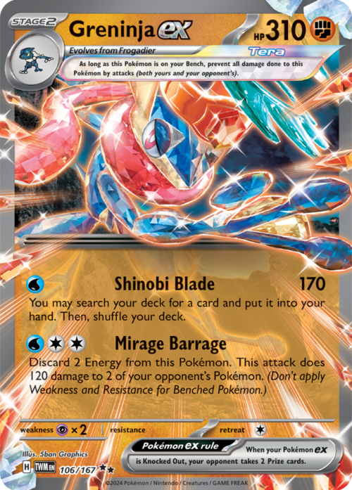 (106/167) Greninja ex - Twilight Masquerade