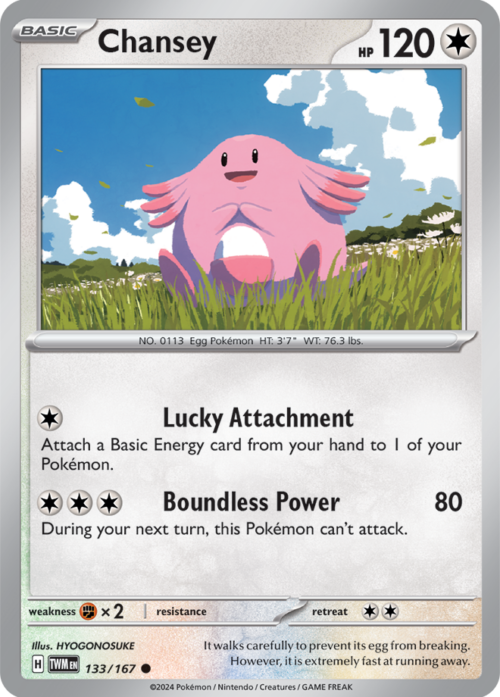 (133/167) Chansey - Reverse Holo - Twilight Masquerade