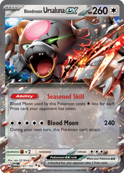 (141/167) Bloodmoon Ursaluna ex - Twilight Masquerade