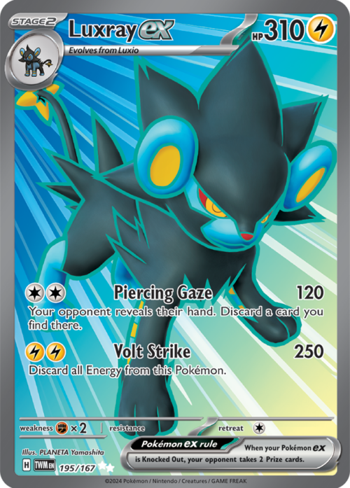 (195/167) Luxray ex - Ultra Rare - Twilight Masquerade