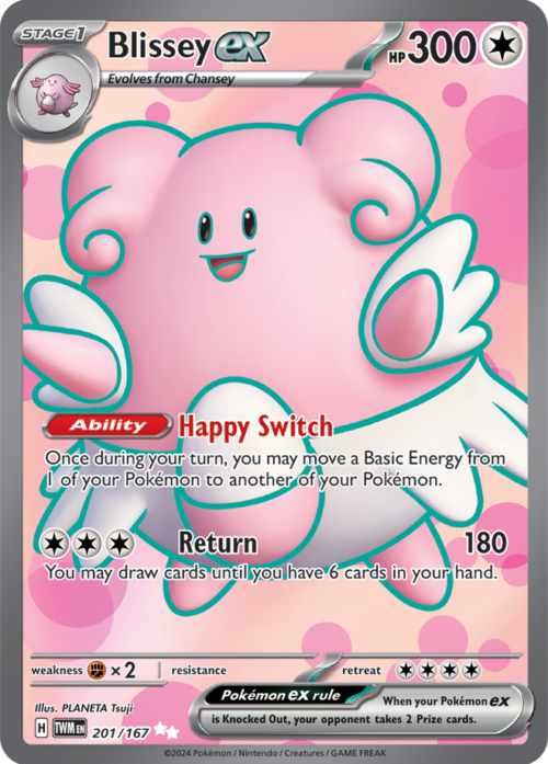 (201/167) Blissey ex - Ultra Rare - Twilight Masquerade