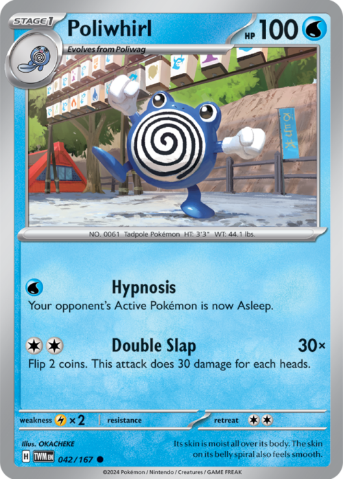 (042/167) Poliwhirl - Reverse Holo - Twilight Masquerade