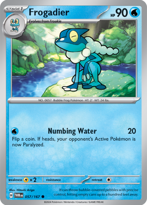 (057/167) Frogadier - Reverse Holo - Twilight Masquerade