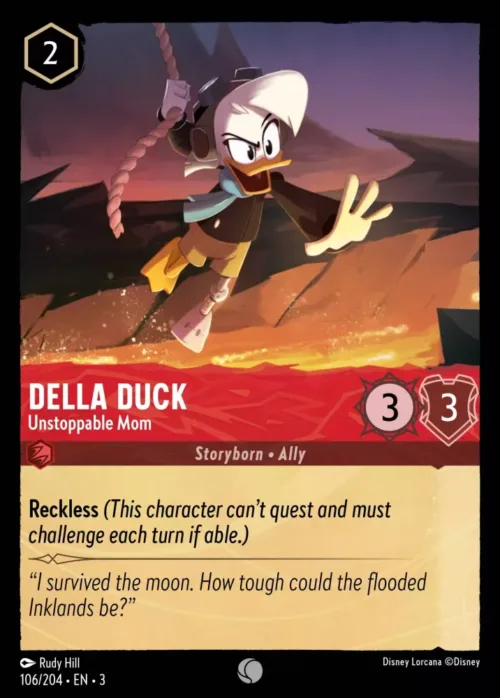 (106/204) Della Duck - Unstoppable Mom - Holo - Into the Inklands