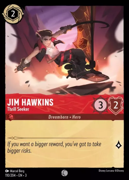 (110/204) Jim Hawkins - Thrill Seeker - Holo - Into the Inklands