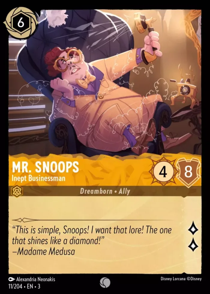 (011/204) Mr. Snoops - Inept Businessman - Holo - Into the Inklands