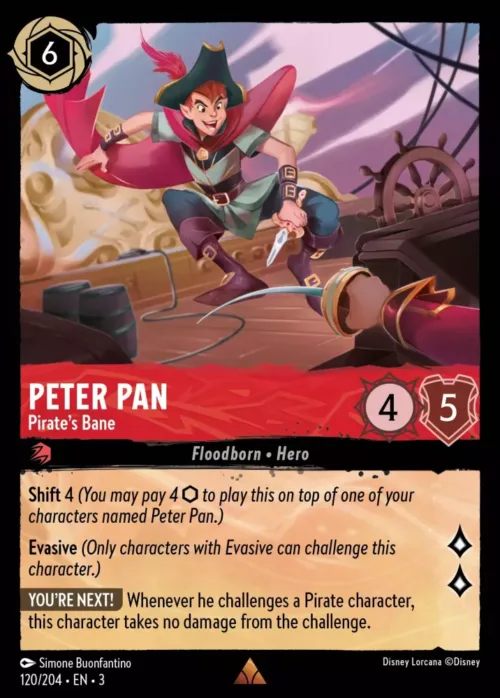 (120/204) Peter Pan - Pirate's Bane - Holo - Into the Inklands