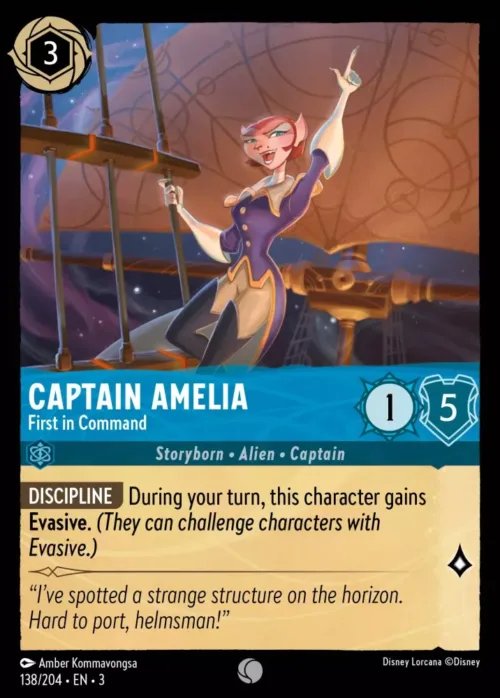 (138/204) Captain Amelia - First in Command - Holo - Into the Inklands