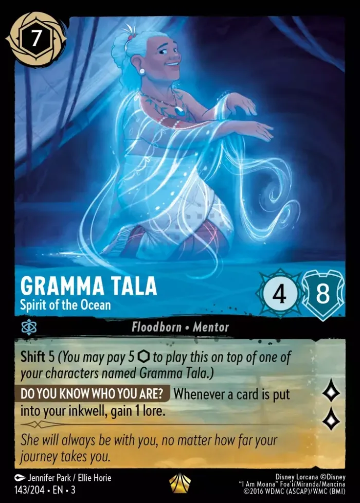 (143/204) Gramma Tala - Spirit of the Ocean - Holo - Into the Inklands