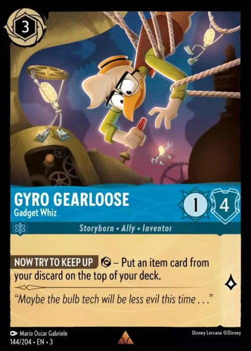 (144/204) Gyro Gearloose - Gadget Whiz - Holo - Into the Inklands