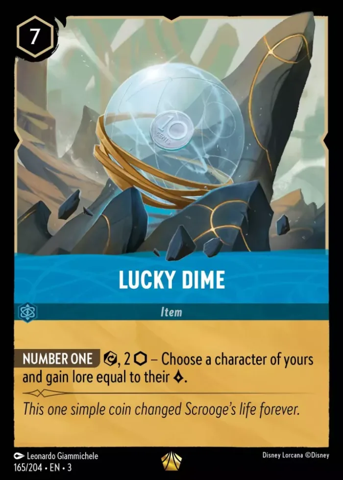 (165/204) Lucky Dime - Holo - Into the Inklands