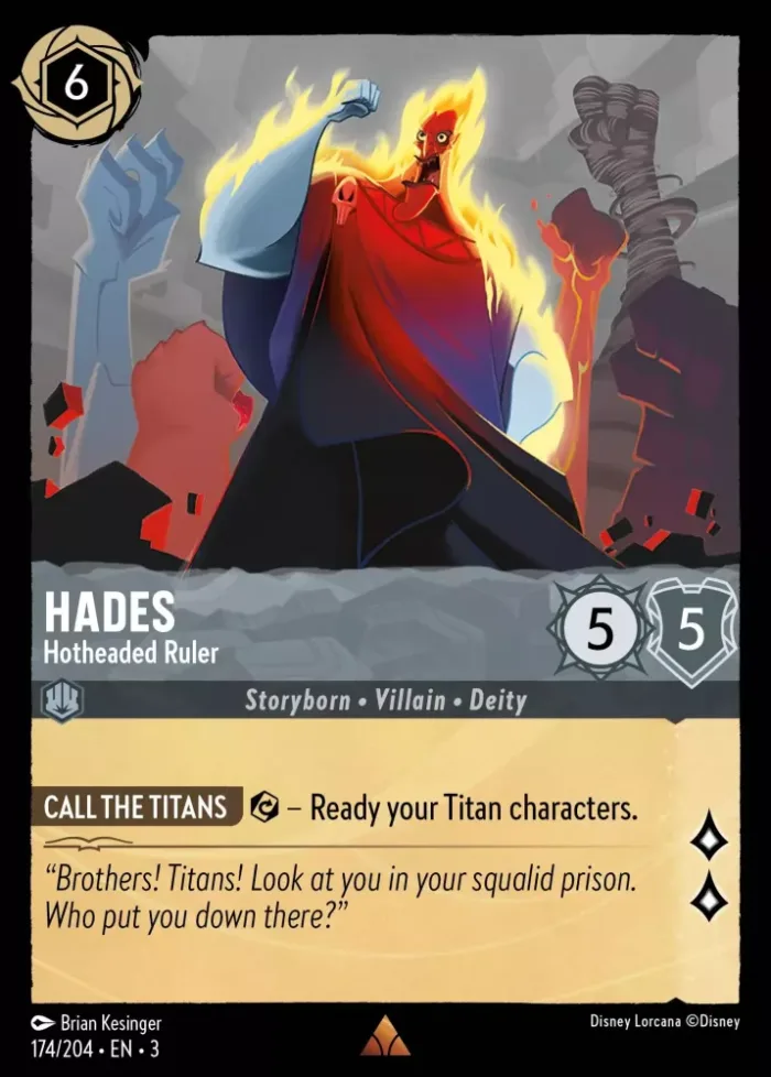 (174/204) Hades - Hotheaded Ruler - Holo - Into the Inklands