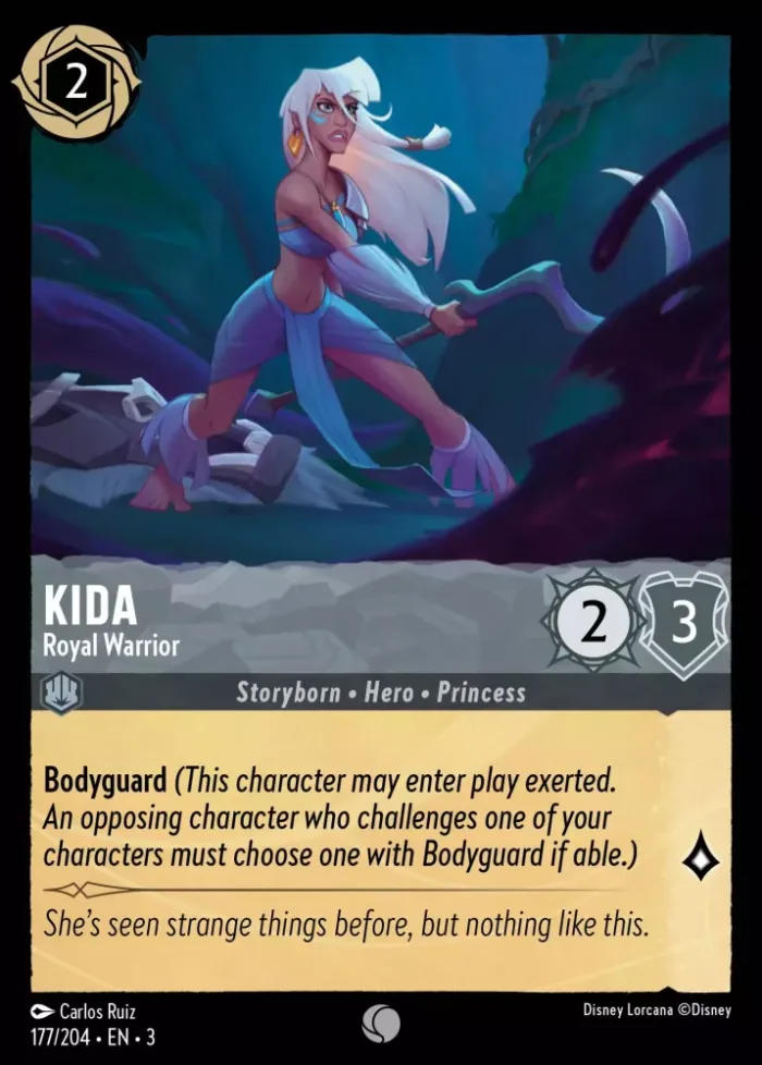 (177/204) Kida - Royal Warrior - Holo - Into the Inklands