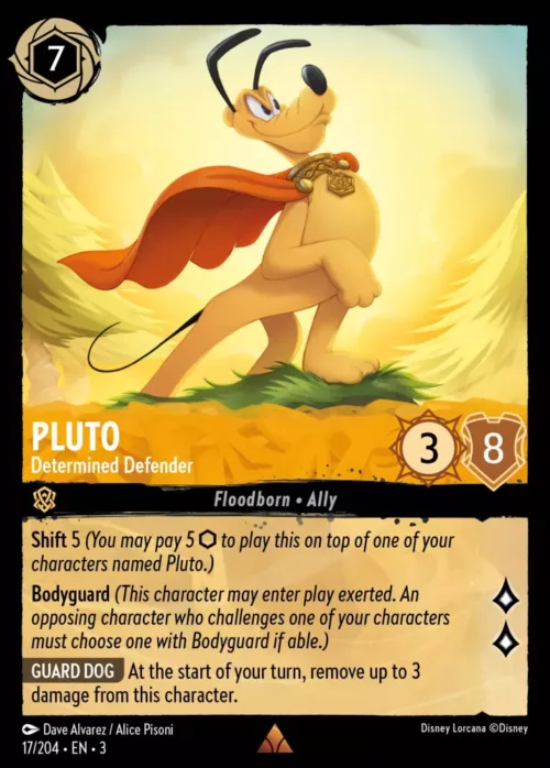 (017/204) Pluto - Determined Defender - Holo - Into the Inklands