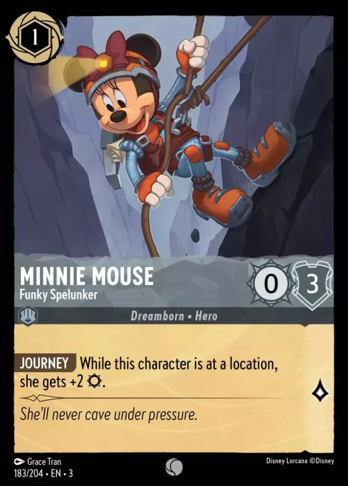 (183/204) Minnie Mouse - Funky Spelunker - Holo - Into the Inklands