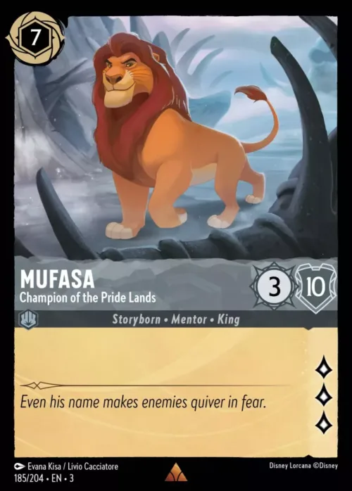 (185/204) Mufasa - Champion of the Pride Lands - Holo - Into the Inklands