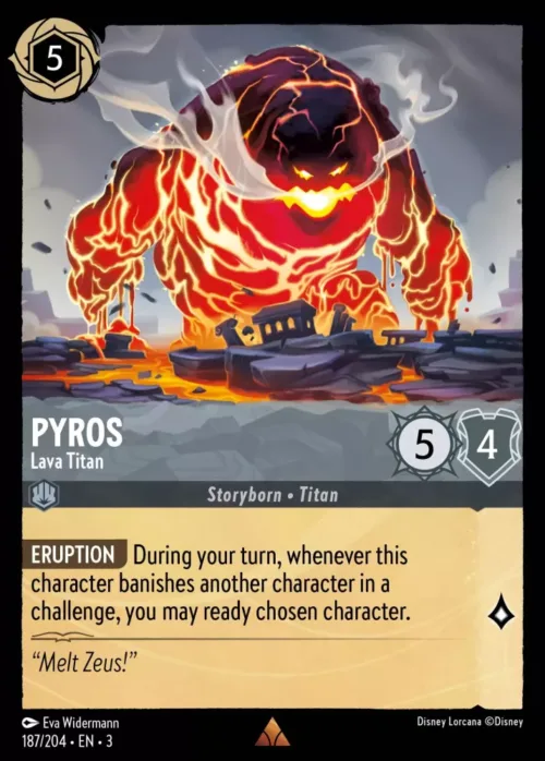 (187/204) Pyros - Lava Titan - Holo - Into the Inklands