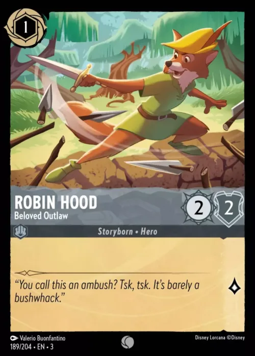 (189/204) Robin Hood - Beloved Outlaw - Holo - Into the Inklands