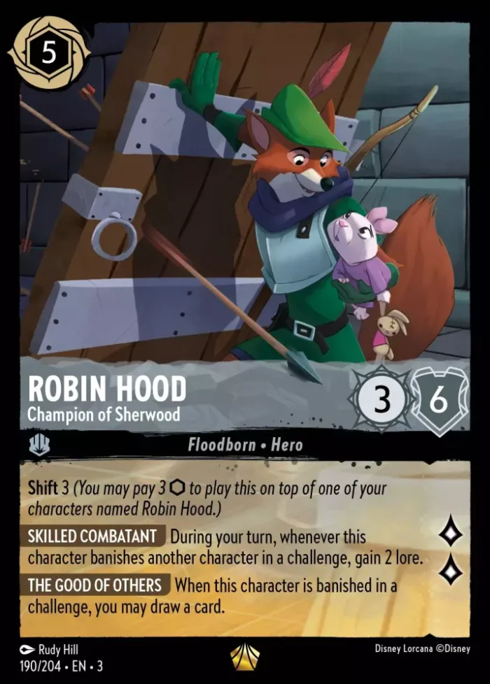 (190/204) Robin Hood - Champion of Sherwood - Holo - Into the Inklands