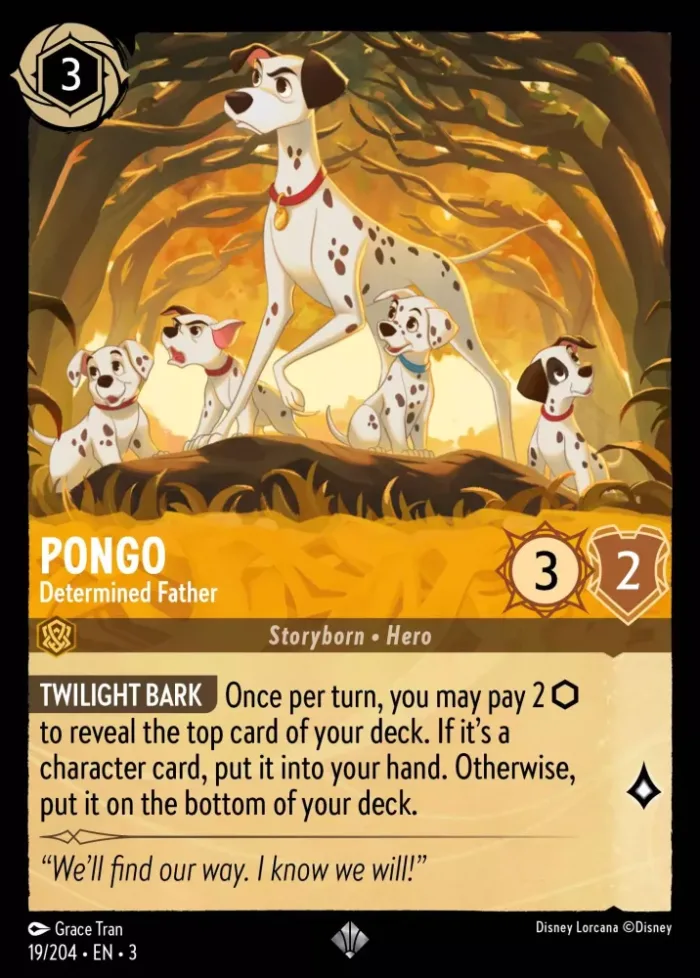 (019/204) Pongo - Determined Father - Holo - Into the Inklands