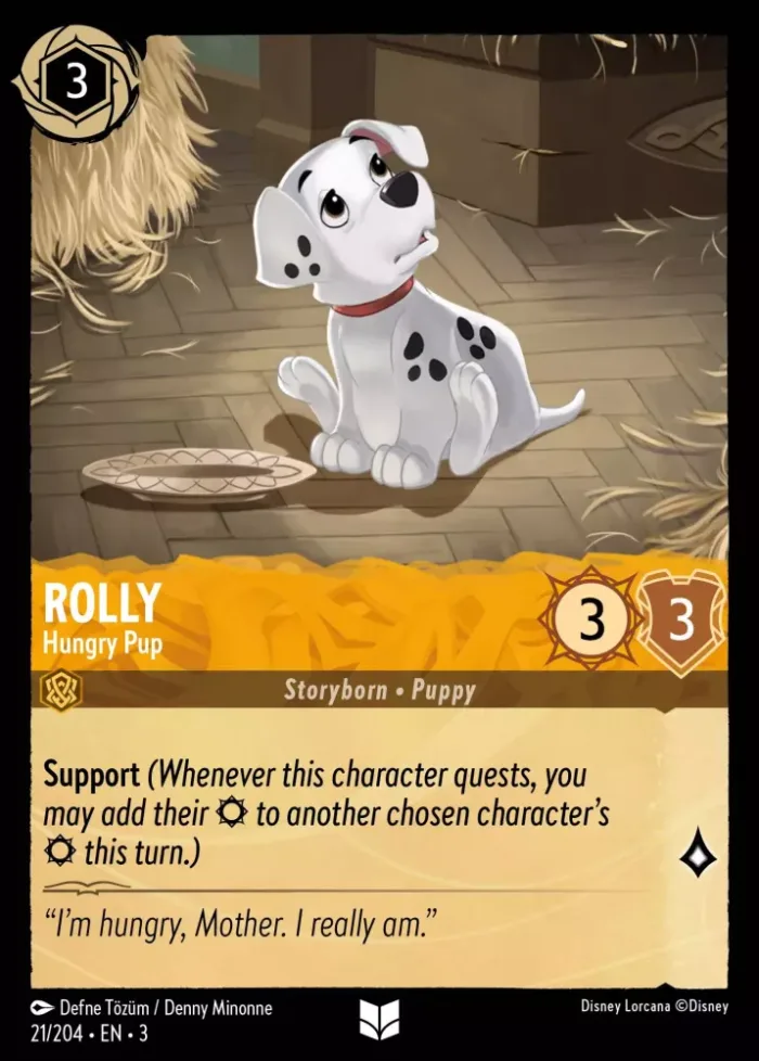 (021/204) Rolly - Hungry Pup - Holo - Into the Inklands