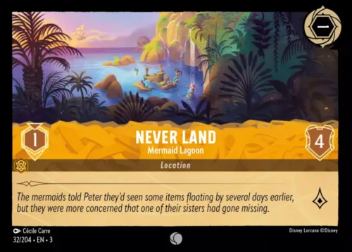 (032/204) Never Land - Mermaid Lagoon - Holo - Into the Inklands