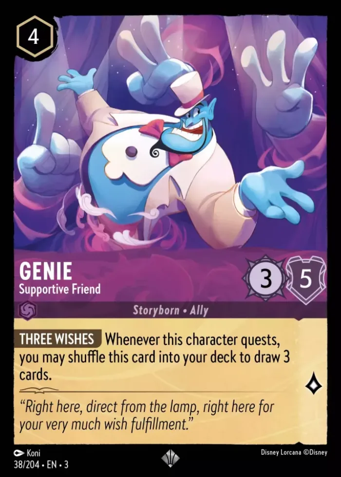 (038/204) Genie - Supportive Friend - Holo - Into the Inklands