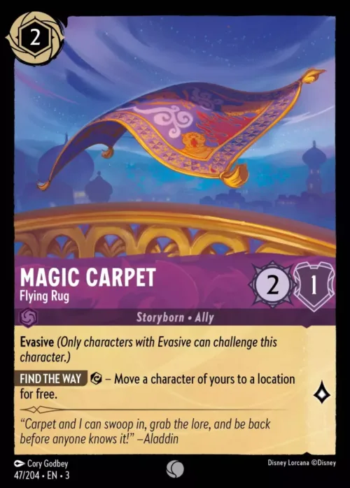 (047/204) Magic Carpet - The Flying Rug - Holo - Into the Inklands